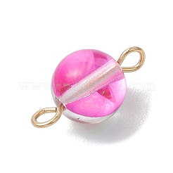 Окрашенные круглые подвески из синтетического лунного камня&nbsp;PALLOY-JF02690-01