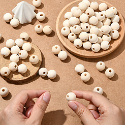 Натуральные незаконченные деревянные бусины&nbsp;WOOD-SP0001-62F