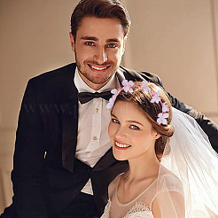 1 шт. резинки для волос с искусственным жемчугом&nbsp;OHAR-NB0001-33A