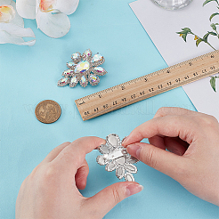 2шт брошь из серебряного сплава&nbsp;JEWB-FG0001-55B