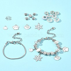 Наборы для изготовления браслетов в европейском стиле из латуни и сплава своими руками&nbsp;DIY-FS0007-22