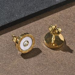 Серьги из нержавеющей стали 304&nbsp;EJEW-D350-04G-01