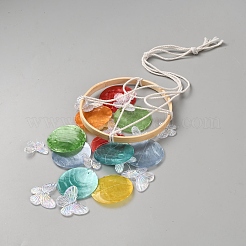 Окрашенные натуральные ракушки&nbsp;HJEW-WH20010-13D