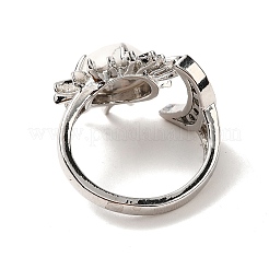 Натуральный говлит солнце и луна открытые кольца-манжеты&nbsp;RJEW-K241-01P-05