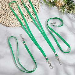 60 шт. полиэстер с железными ремнями для именных карточек&nbsp;AJEW-GO0002-93