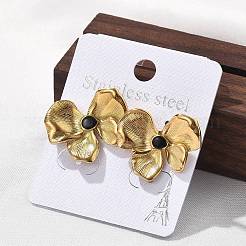 Серьги-гвоздики из нержавеющей стали 304 для женщин&nbsp;LS-EJEW-K306-33G