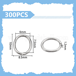 300 шт. Открытые соединительные кольца из нержавеющей стали 304&nbsp;STAS-UN0063-41B