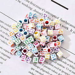 Поделки белые акриловые бусины&nbsp;MACR-YW0001-12