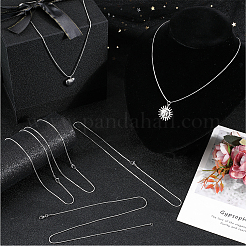 12 шт. классический простой комплект из круглой цепочки-змейки из нержавеющей стали 304&nbsp;NJEW-SC0001-18