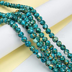 Синтетических нитей бирюзовые бусы&nbsp;LS-G-C180-06A
