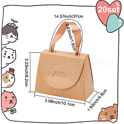 Складная подарочная коробка для конфет из крафт-бумаги&nbsp;CON-WH0094-24A