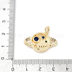 Латунные микропаве прозрачные подвески с фианитом&nbsp;KK-R213-19G