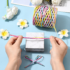 Сегментированные окрашенные шнуры из рафии для поделок своими руками&nbsp;OCOR-WH20020-27C