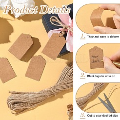 100 шт. крафт-бумага подарочные бирки в виде головы цветка&nbsp;CDIS-YW0001-25