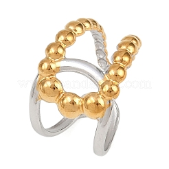 Регулируемые манжеты из нержавеющей стали 304 для женщин&nbsp;LS-RJEW-B135-01GP-10