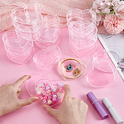 Подарочные коробки для конфет в форме сердца из прозрачного пластика&nbsp;CON-WH0085-163