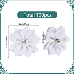 100 шт. полиэстеровый стразы цветок для украшения аппликации своими руками свадьба&nbsp;FIND-SP0004-90