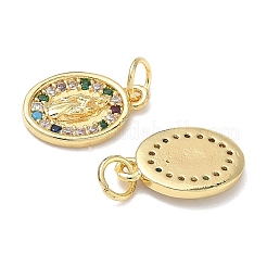 Подвески из латуни с кубическим цирконием на тему святой девы&nbsp;KK-L253-32G-05