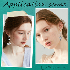 60 шт. латунные серьги с защелкой&nbsp;KK-CN0003-06