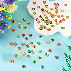 200 шт. 5-цветные эмалевые колпачки для бусин&nbsp;FIND-TA0008-37