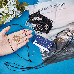 20 шт. регулируемый корейский вощеный полиэстеровый шнур для изготовления ожерелья&nbsp;AJEW-SC0003-02