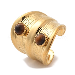 Натуральный тигровый глаз кольца палец&nbsp;STAS-Z112-06G