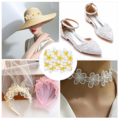 Лента с кружевной отделкой для ресниц из полиэстера OCOR-WH20003-03B-04