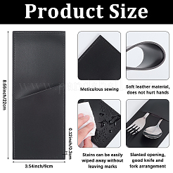 Сумка для хранения ножей и вилок из искусственной кожи&nbsp;LS-AJEW-WH20077-049B