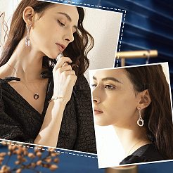 3 шт. 3-х цветные подвески из нержавеющей стали 304 с переплетенными кольцами&nbsp;STAS-UN0032-56