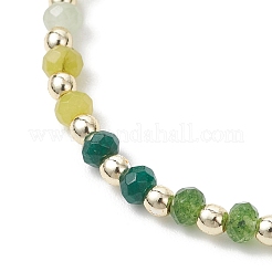 Браслеты из окрашенного натурального малайзийского нефрита и синтетического гематита для женщин&nbsp;BJEW-JB13069-03