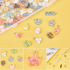 100шт 10 стиля подвески из эпоксидной смолы&nbsp;RESI-PH0001-53