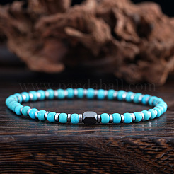 Браслеты из натуральных бирюзовых бусин для мужчин&nbsp;NU7993