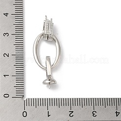 Реечное покрытие латунь микро паве прозрачный кубический цирконий складные застежки&nbsp;KK-A222-08P