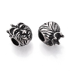 Бусины европейского стиля с крупными отверстиями из нержавеющей стали 304&nbsp;STAS-T072-105AS