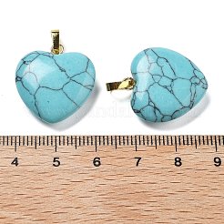 Синтетические бирюзовые подвески&nbsp;G-G956-B09-G