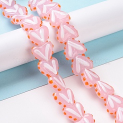 Сердце ручной работы лэмпворк бусы нити&nbsp;LAMP-G150-01D