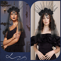 Хэллоуин полиэстер стразы платье невесты свадебная фата повязка на голову&nbsp;FIND-WH20019-165B-166