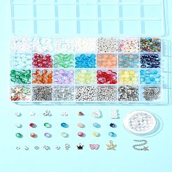 Наборы для изготовления браслетов из сплава эмали&nbsp;DIY-FS0007-50