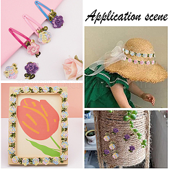 6 ярд двухцветного цветочного полиэстерового кружева&nbsp;OCOR-GF0003-17