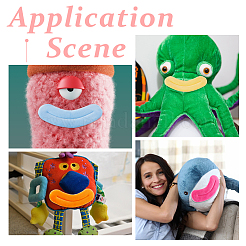 24шт. 6 цвета бархатная кукольная губа&nbsp;DIY-FH0009-86