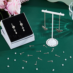 8 пара 925 серебряных сережек-гвоздиков&nbsp;STER-DC0001-91