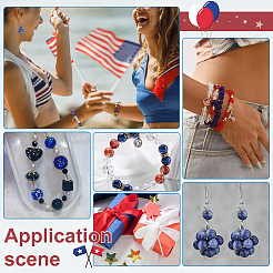 Рождественская тематика распыление/выпечка окрашенные стеклянные бусины с трещинами нити&nbsp;CCG-PH0001-22E