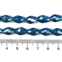 Прозрачные стеклянные бусины гальваническим пряди&nbsp;LS-EGLA-N013-T10mm-B25