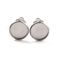 Фурнитура для сережек-клипс из нержавеющей стали 316&nbsp;X-STAS-I187-02C-P