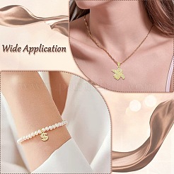 6 шт. 3 стиля латунные подвески с микропаве и кубическим цирконием&nbsp;KK-CJ0002-92