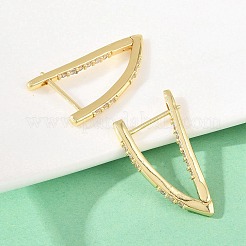 Латунные серьги обруча&nbsp;EJEW-D348-02G