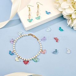 Гальванизируйте прозрачные стеклянные бусины&nbsp;EGLA-FH0001-05