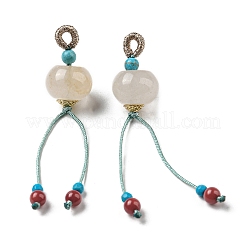 Подвески-фонарики из натурального нефрита&nbsp;G-R489-04G