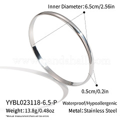 Минималистичные простые браслеты из нержавеющей стали 304 для женщин&nbsp;LW8407-2