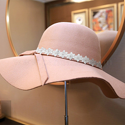 3.8~4 ярд двухслойной оранжевой АБС-ленты с цветочным кружевом&nbsp;OCOR-MA0001-33A